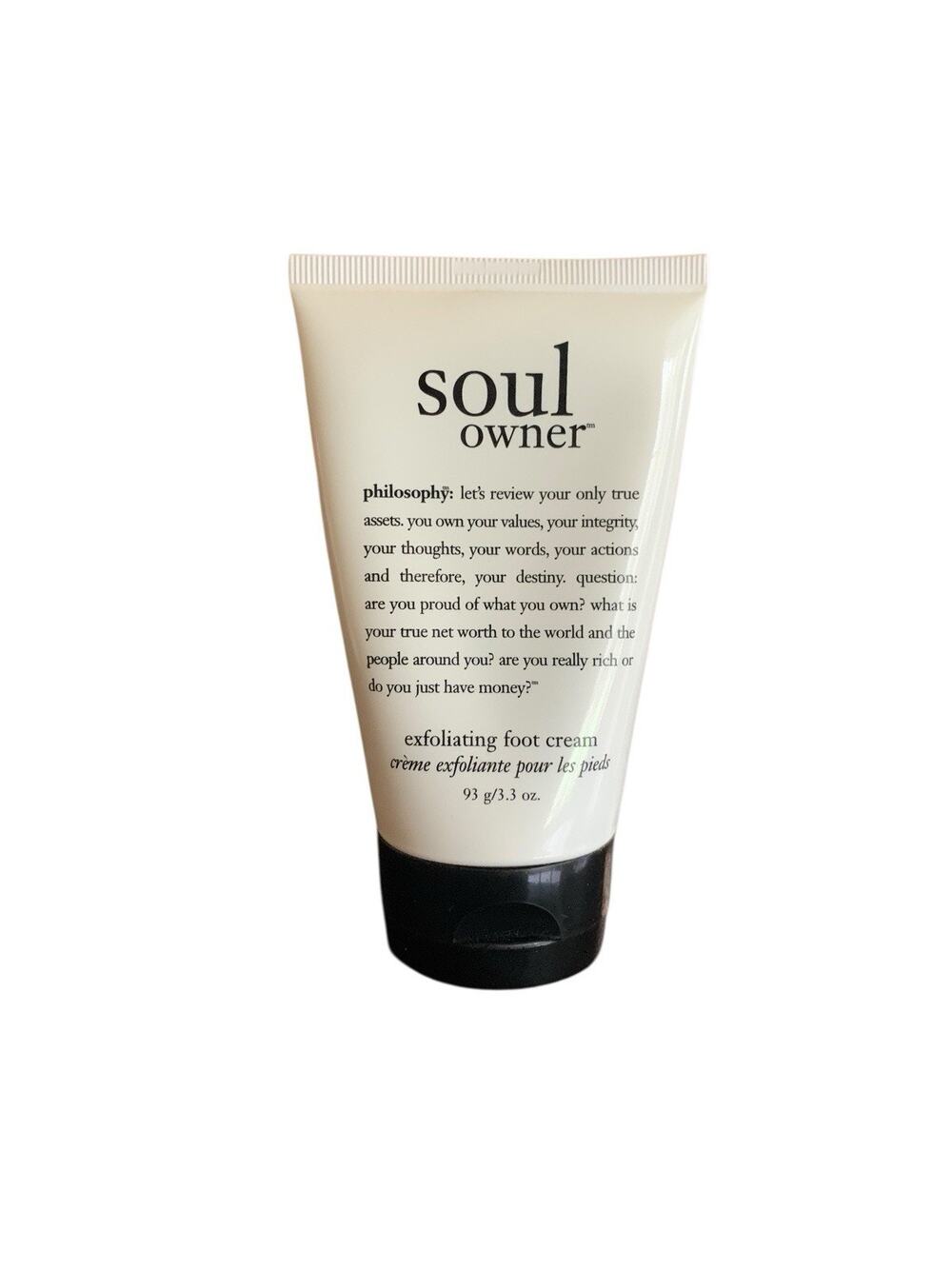 Philosophy Soul Owner Exfoliating Foot Cream 3.3 oz Sealed NOS